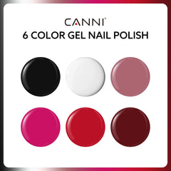 CANNI gel polish in black bottle for glossy salon-style nails at home