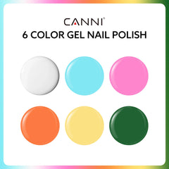 CANNI white bottle shows the clean color option for fast nails.