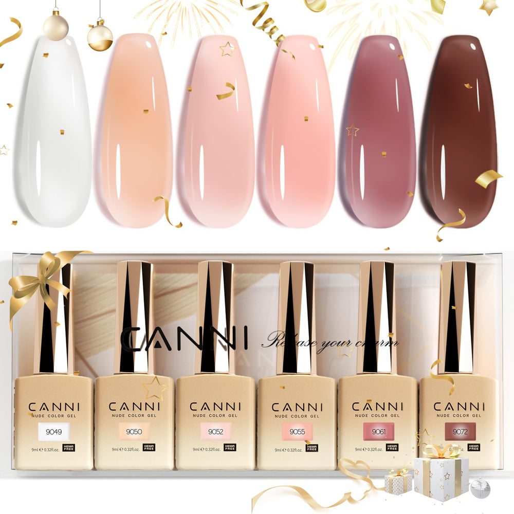 CANNI 9ml jelly gel polish packaging for safe at-home manicure.