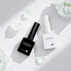 CANNI color bottles design view showing accurate gel shade selection.