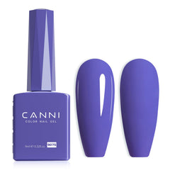 CANNI Blue Gel Nail Polish bottle view shows royal blue color for precise color selection