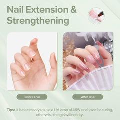 CANNI Builder Gel self-leveling formula creates a smooth surface