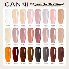 CANNI CC3 jelly gel nail polish set 3D crystal label bottles for quick shade identification
