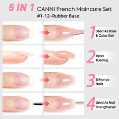 CANNI CF1 soak-off gel polish for easy removal and safety