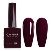 CANNI Dark Red gel polish bottle shown for true color view and precise application
