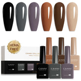 CANNI gel nail polish set in a black bottle for bold, long-lasting color.