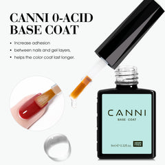 CANNI gel nail set packaging indicating professional results at home.