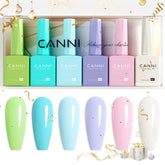 CANNI green gel polish bottle swatch for a vibrant at-home manicure.