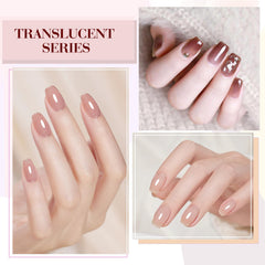 CANNI Jelly Gel translucent shades applied smoothly for a salon finish at home.
