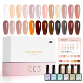 CANNI Jelly Gel Nail Polish Set with 30 shades for French manicure versatility