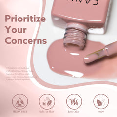 CANNI Jelly Nail Polish on nails shows rich color with high gloss