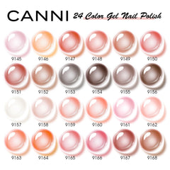 CANNI Jelly Nail Polish bottles closeup reveals glossy finish and even texture