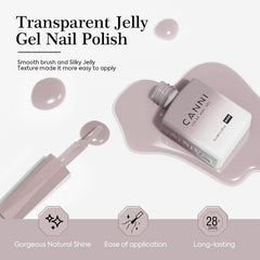 CANNI Jelly Nude neutral jelly pink shades for everyday chic looks