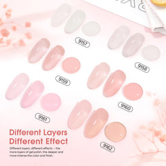 CANNI Jelly Nude Pink color swatches to help pick the right nude shade.