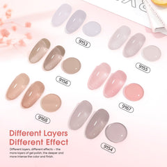 CANNI Jelly Nude six-color palette highlights versatile jelly pink tones