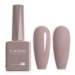 CANNI light brown gel polish bottle shows true color for precise manicure