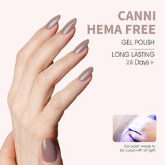 CANNI gel polish brush-on nail image shows easy application