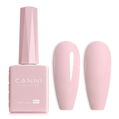 CANNI light pink gel bottle viewed for accurate shade selection and easy at-home manicure.