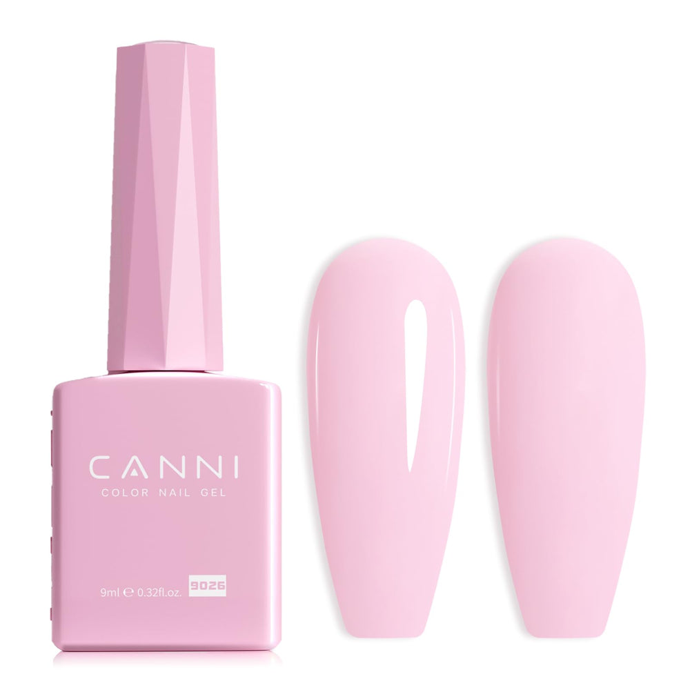 CANNI light pink gel polish bottle view for precise shade matching.