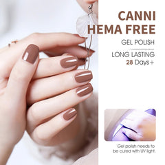 CANNI long-wear gel polish delivers smooth color for over a month with proper application.