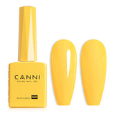 CANNI Neon Yellow gel polish bottle shows true color for precise application.