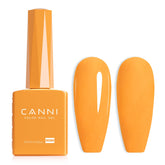 CANNI orange gel nail polish bottle view shows vibrant neon color for precise color selection.