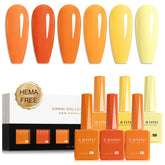 CANNI Fire Orange gel bottle shown for vibrant fall manicure