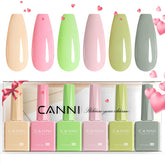 CANNI pastel gel nail polish set pink bottle for long-lasting at‑home manicure.