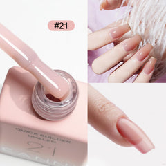 CANNI Quick Builder Nail Gel as a strengthening base coat for nails.