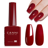 CANNI red gel polish bottle with deep red color for salon-worthy nails
