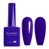 CANNI Royal Blue gel nail polish bottle front view, rich cobalt shade for salon-grade nails.