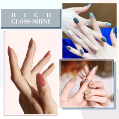 CANNI at-home manicure with salon-quality glossy finish.