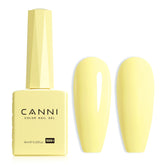 CANNI Yellow gel nail polish bottle view shows true color for precise shade selection.
