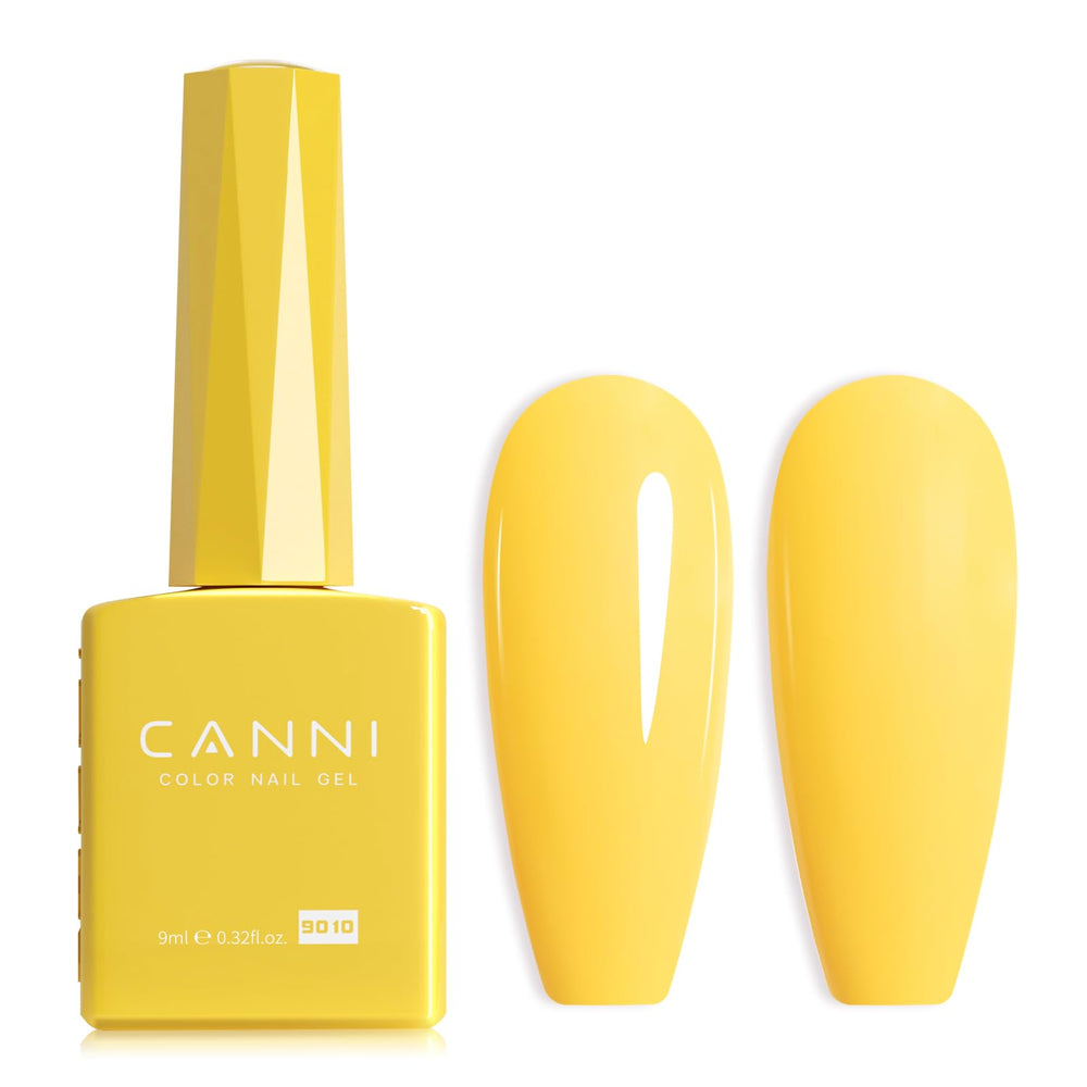 CANNI yellow gel nail polish pastel yellow bottle view showing color accuracy for at home nails