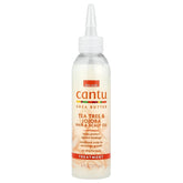 Cantu Shea Butter No Drip Oil bottle for easy, mess-free application and heat protection.