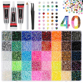 CANVALITE 35000pcs rhinestones kit for dazzling crafts and nail art