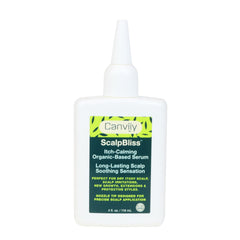 Canviiy ScalpBliss bottle-front promoting soothing scalp care for dry, itchy scalp