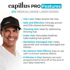 Capillus Pro LaserFlex inner fitting in soft silicone for comfortable wear.