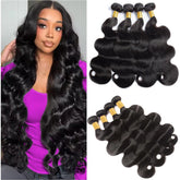 Caplina 12-inch body wave Brazilian virgin hair bundle for natural full weave