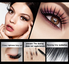 Cappuvini My Amazing Lashes wand demonstrates quick, clump-free lengthening and separation.