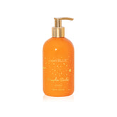 Capri Blue Pumpkin Dulce bottle on the counter highlights warm, inviting hand care.