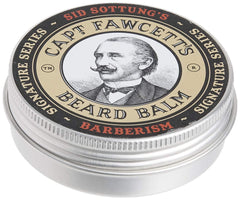 Fragrance highlight of Captain Fawcett's Barberism with citrus, floral, and woody notes