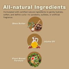 CARA B Naturally 2-in-1 leave-in moisturizer provides daily hydration for soft hair.