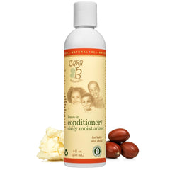 CARA B Naturally leave-in conditioner bottle for textured hair, promotes soft, manageable curls.