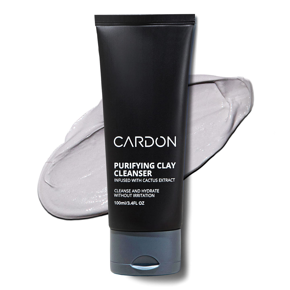 Cardon Men's Deep Pore Cleaning Clay Face Wash bottle with premium packaging for daily use