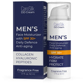 CARESILK DD Cream bottle with SPF 30 for men provides daily hydration.