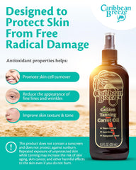 Caribbean Breeze carrot seed oil antioxidant-rich formula.