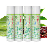 Caribbean Breeze SPF 50 lip balm pack of four outdoors.