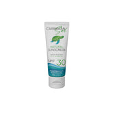 Caribbean Sol SPF30 bottle provides mineral protection outdoors.