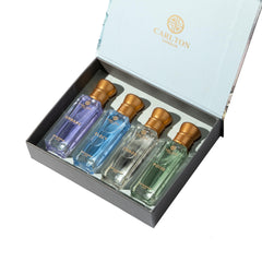 Carlton London Elite perfume set: four 20ml bottles in travel-ready packaging.